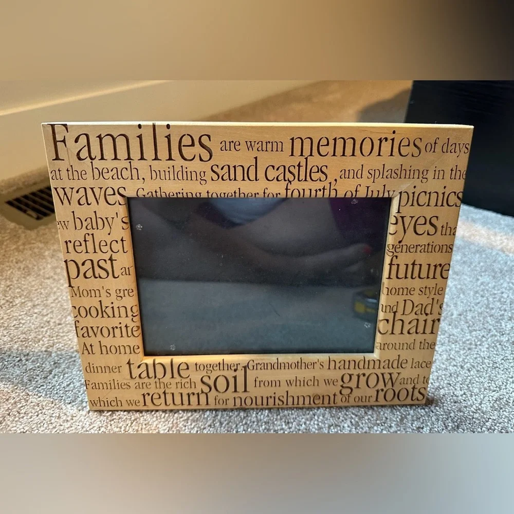 5x7 Families Are... Laser Engraved Frame